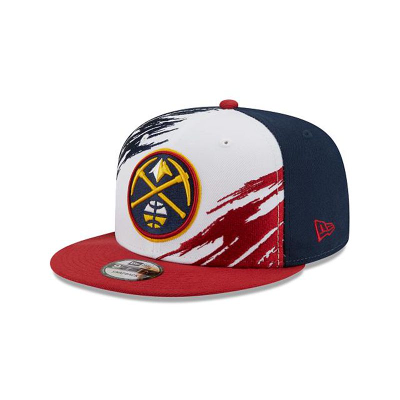 NBA Denver Nuggets Splatter 9Fifty Snapback (YDF2919) - Blue New Era Caps